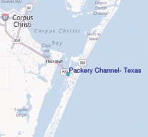 Figure 2. Map showing the location of Packery Channel 
